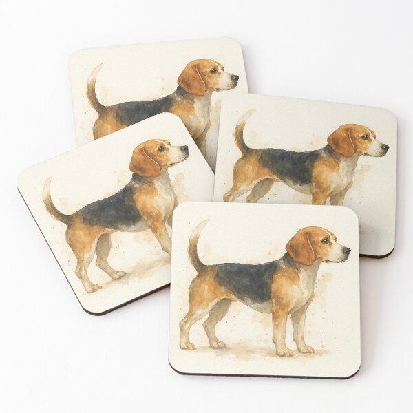 Item preview, Traditional Watercolor Beagle Portrait designed and sold by BadaBingBear.