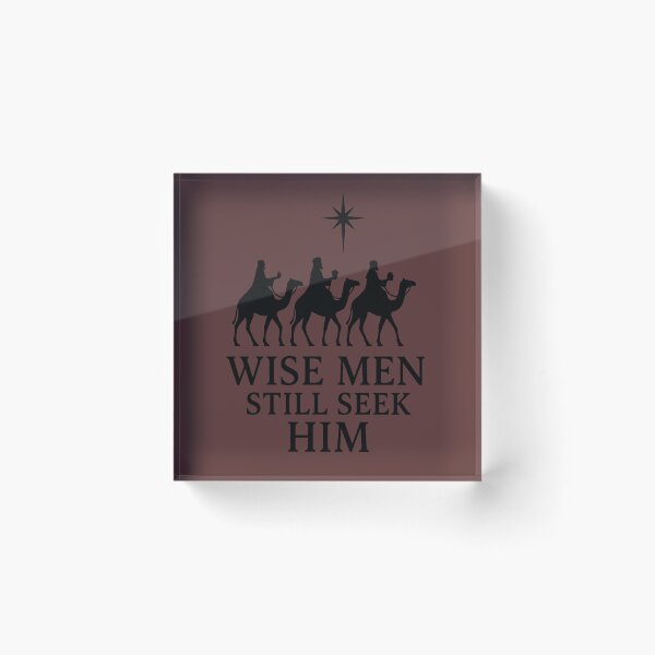 Item preview, Wise Men Still Seek Him – Christian Christmas Nativity Design designed and sold by FrameFlow.