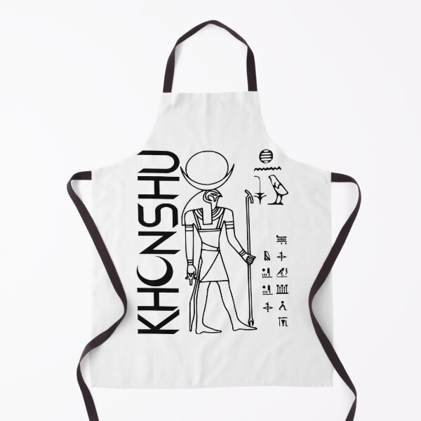 Item preview, Nerdy Khonshu Egyptian God Mythology of Night Black Text designed and sold by MathWare MathClips.