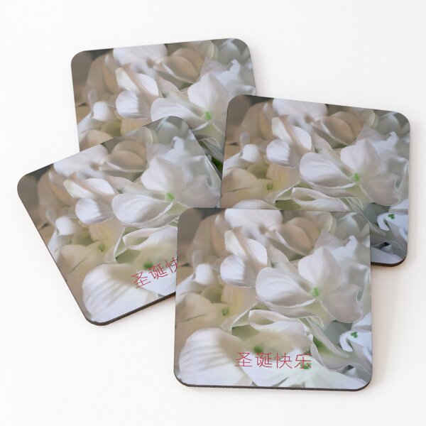 Item preview, White Flowers - Merry Christmas - Mandarin designed and sold by kenkortner.