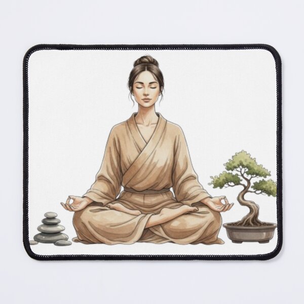 Item preview, Zen Lotus Serenity: Watercolor Meditation Art designed and sold by zdzdesigner.