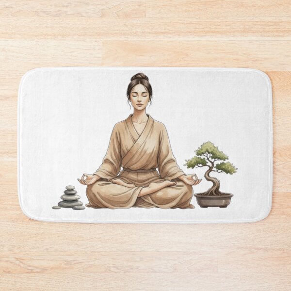 Item preview, Zen Lotus Serenity: Watercolor Meditation Art designed and sold by zdzdesigner.
