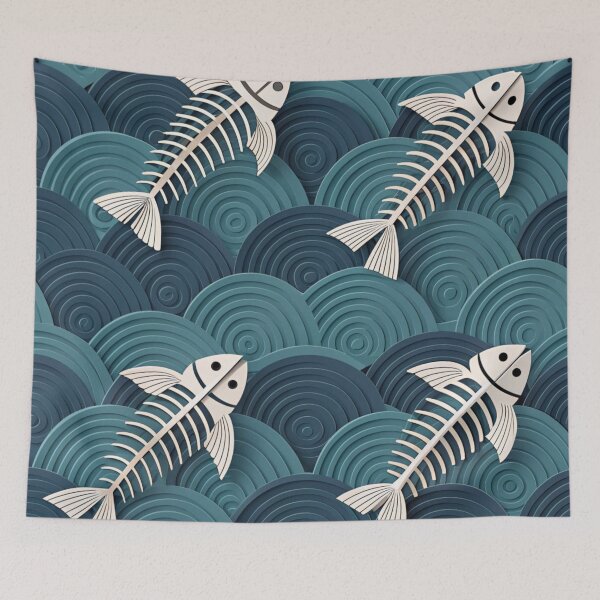 Item preview, Fish pattern designed and sold by Lucky 777.