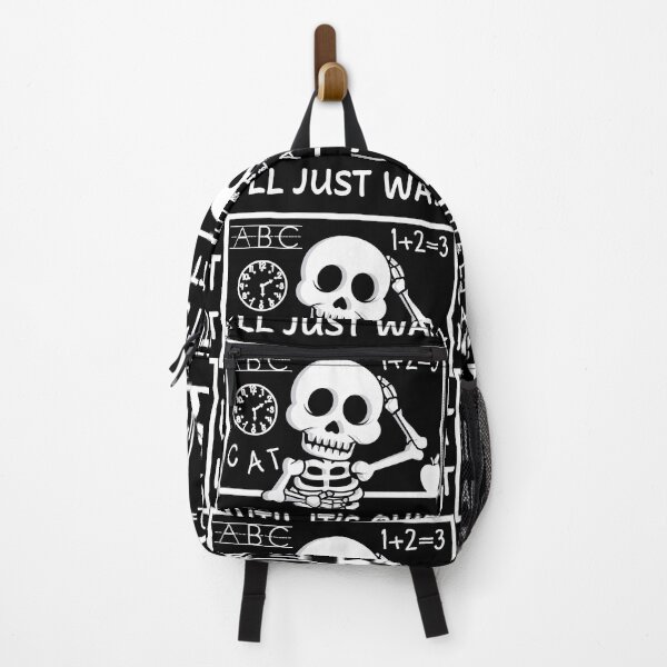 Item preview, Funny I'll Just Wait Until It's Quiet Elementary School Teacher Turned Skeleton designed and sold by MathWare MathClips.