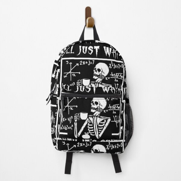 Item preview, Funny I'll Just Wait Until It's Quiet Math Teacher Turned Skeleton designed and sold by MathWare MathClips.