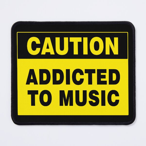 Item preview, Caution Sign: Addicted to Music, Novelty Sign, Musician designed and sold by AASparksDesigns.