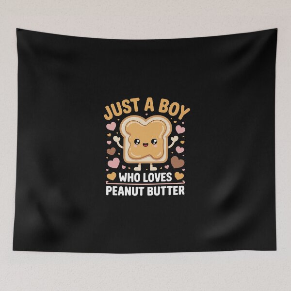 Item preview, Just a Boy Who Loves Peanut Butter designed and sold by jkrphoto.