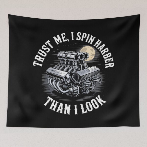 Item preview, Trust Me, I Spin Harder Than I Look – Funny Spin Quote designed and sold by TextMood.
