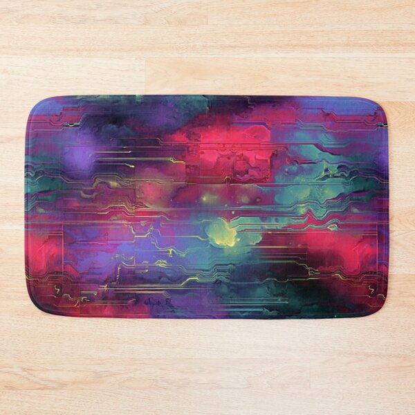 Item preview, Red Green Purple Gold Line designed and sold by JeniSeny.