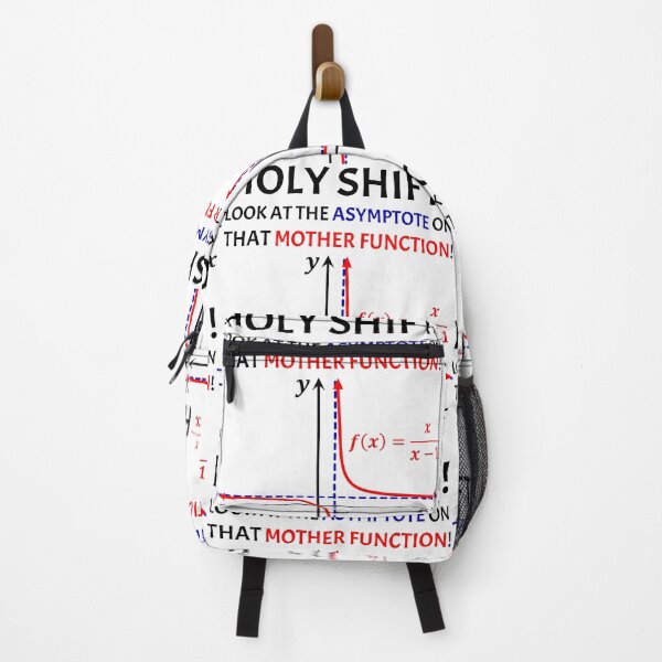 Item preview, Funny Nerdy Holy Shift Look at the Asymptote on that Mother Function Math Teacher Black Text designed and sold by MathWare MathClips.