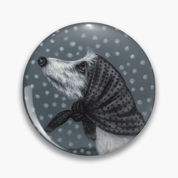 Item preview, A dog looking into the snow designed and sold by EmilyDouArt.