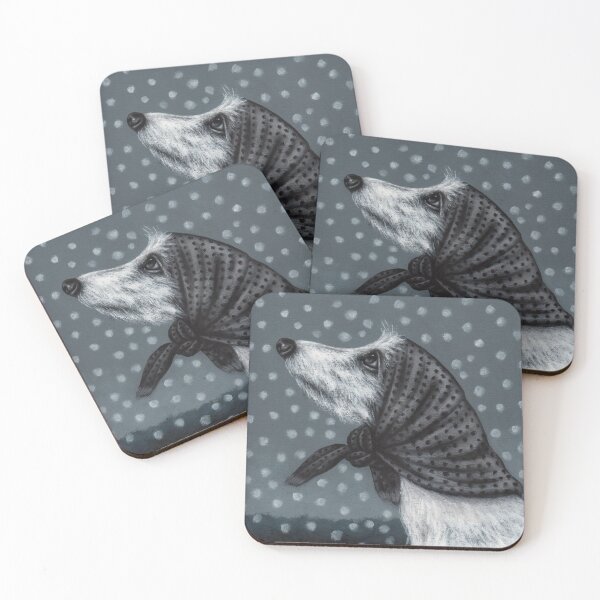 Item preview, A dog looking into the snow designed and sold by EmilyDouArt.