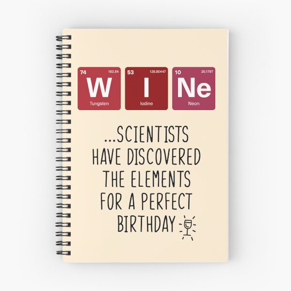Item preview, Periodic Table Pun Birthday Card - Wine! designed and sold by fatchairprint.