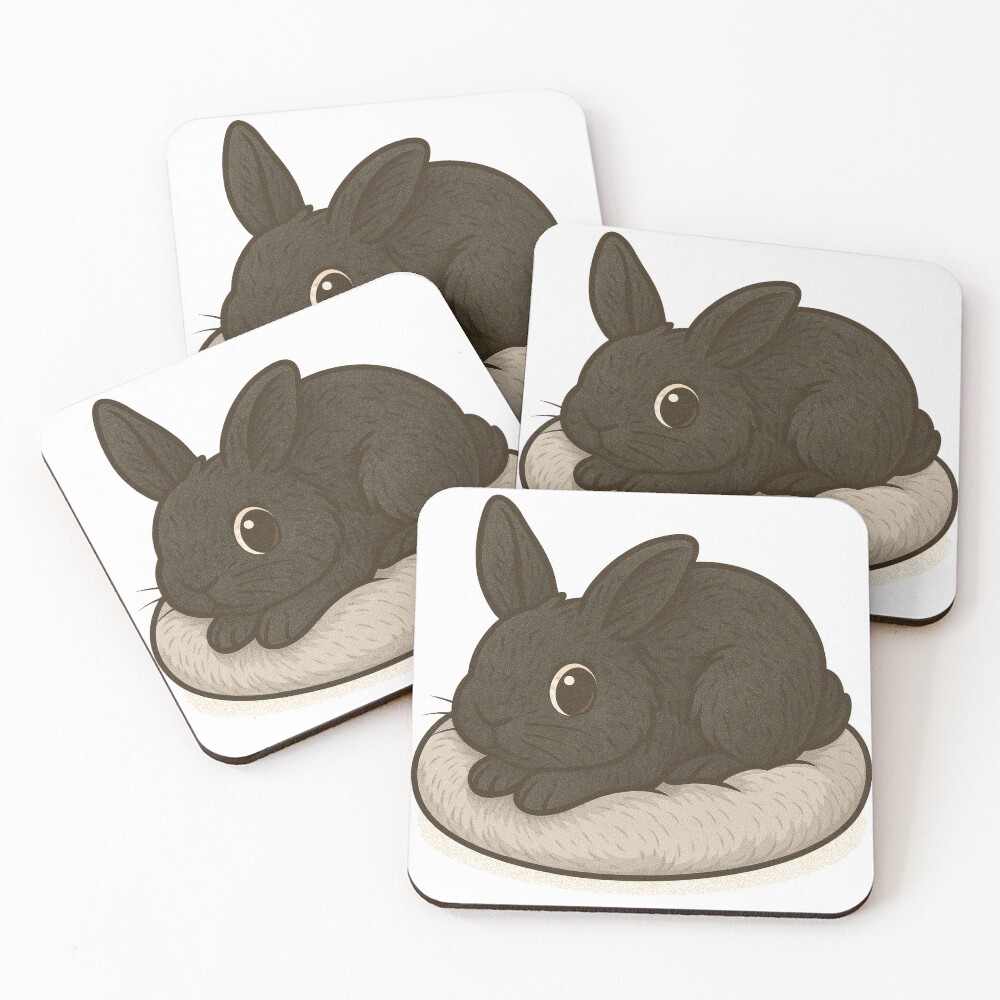 Item preview, Coasters (Set of 4) designed and sold by RabbitRescue.