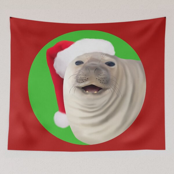 Item preview, Elephant seal santa designed and sold by GivernyKate.