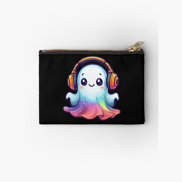 Item preview, Cute Whimsical Ghost with Headphones Cartoon designed and sold by rizalaldisa.