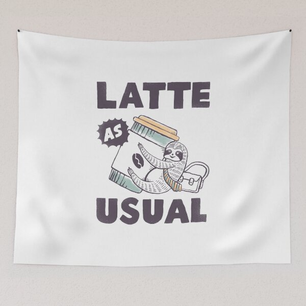 Item preview, Latte as usual designed and sold by skitchism.