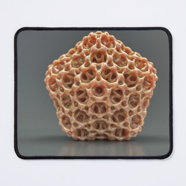 Item preview, Cellular Geometric Shape 3D | Abstract Organic Sculpture Beige Coral Science Art designed and sold by Keltoi-art.
