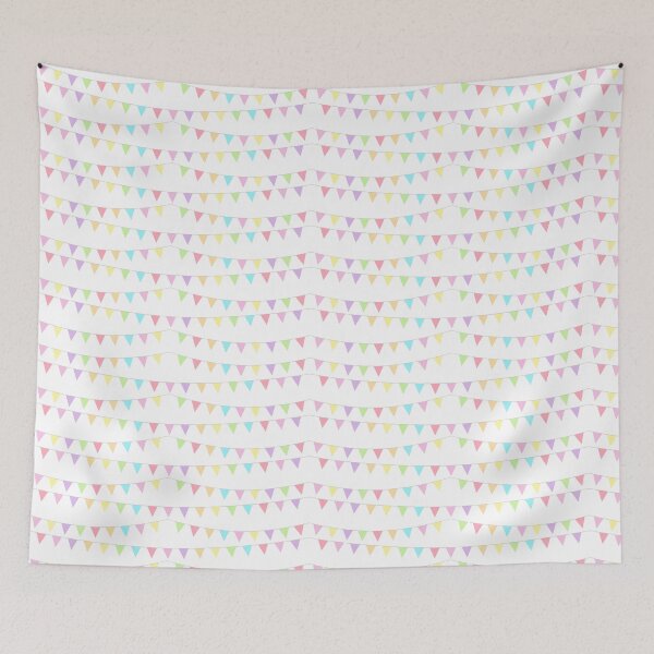 Item preview, Bunting Flag Illustration, Light Rainbow Colors Bunting Flag, Colors Pennant Chain Banner designed and sold by bestggraphico.
