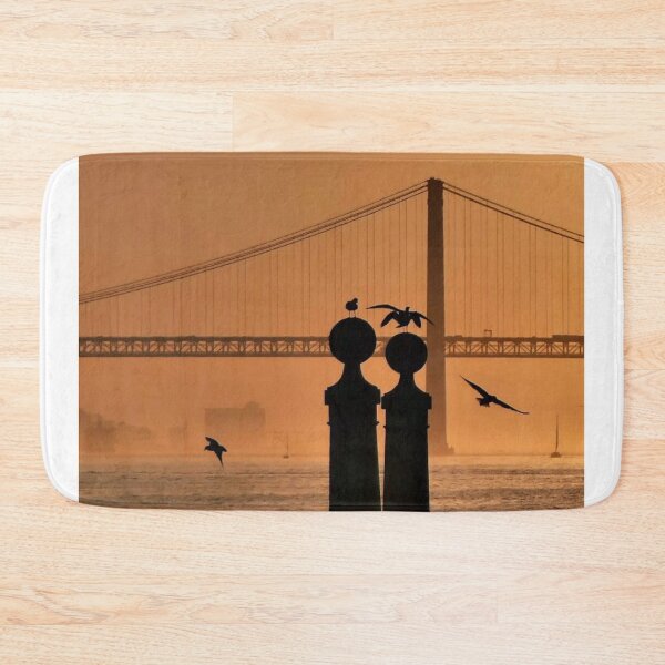 Item preview, Seagulls at Speedo Sunset by the Bridge designed and sold by MolinaTraveler.