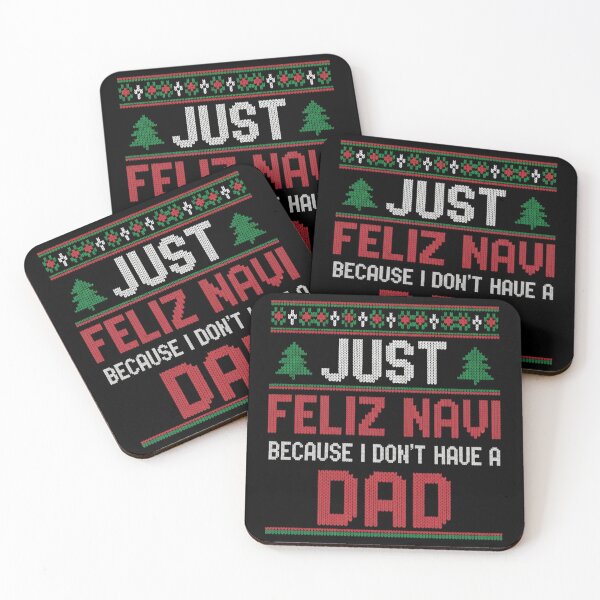Artikelvorschau, Lustiger Weihnachtshumor: Feliz Navi Dadless Holiday Wortspiel entworfen und verkauft von faridman.