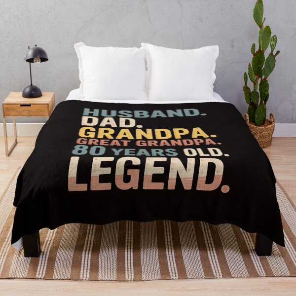 Item preview, Husband Dad Grandpa Great Grandpa 80 Year Old Legend designed and sold by MelSurf.