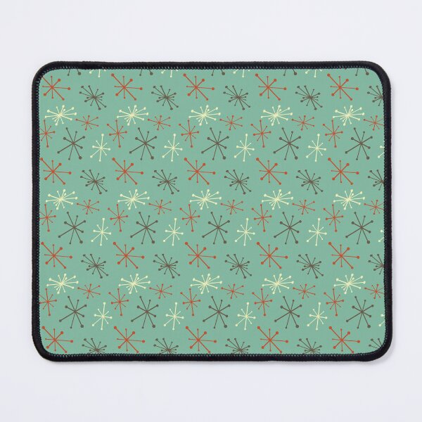 Item preview, Mid Century Mod Retro Green, Gray & Rust Atomic Starburst designed and sold by RetroMaggie.