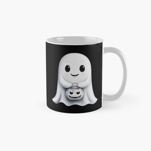 Item preview, Cute Ghost with Trick-or-Treat Bag designed and sold by rizalaldisa.