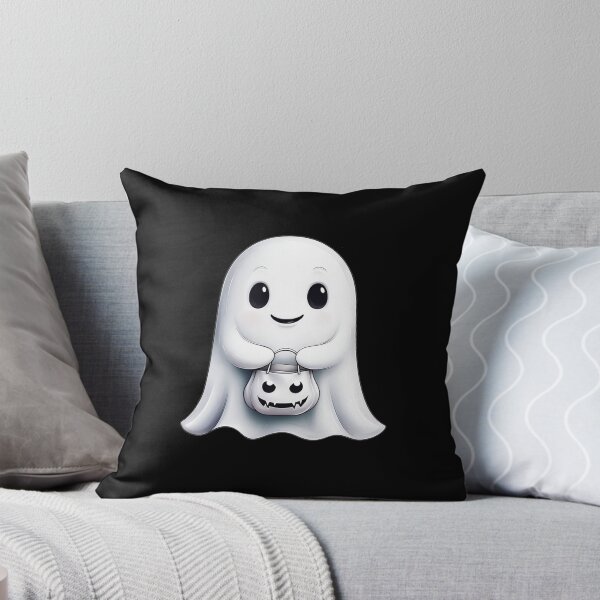Item preview, Cute Ghost with Trick-or-Treat Bag designed and sold by rizalaldisa.