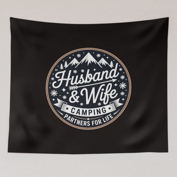 Item preview, Husband and Wife Camping Partners For Life Men Women designed and sold by MelSurf.