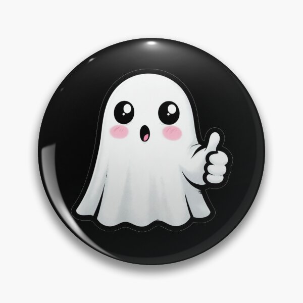 Item preview, Adorable Cartoon Ghost with Thumbs Down and 'Boo' designed and sold by rizalaldisa.