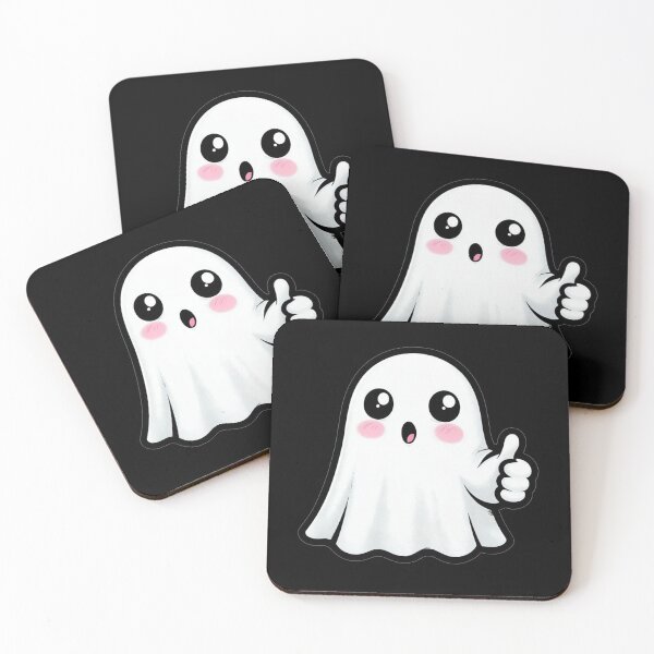 Item preview, Adorable Cartoon Ghost with Thumbs Down and 'Boo' designed and sold by rizalaldisa.