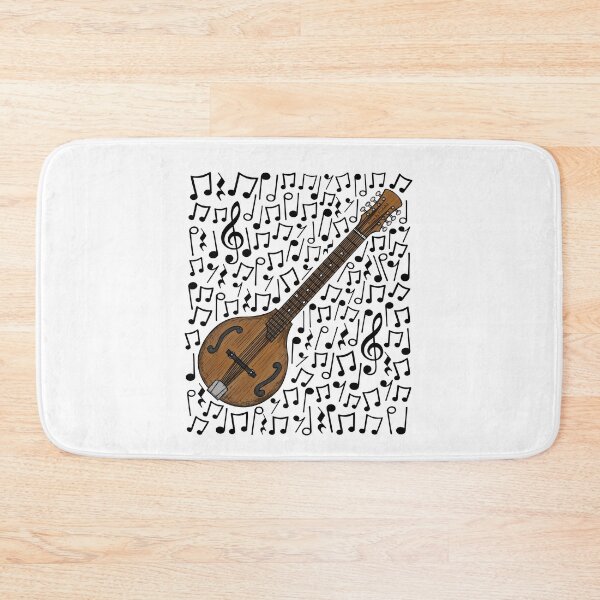 Item preview, Octave Mandolin Musical Notes Mandolinist Folk Musician designed and sold by doodlerob.