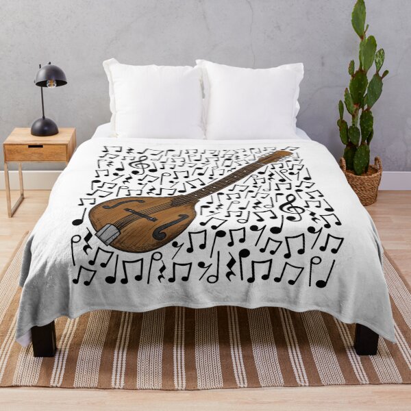 Item preview, Octave Mandolin Musical Notes Mandolinist Folk Musician designed and sold by doodlerob.