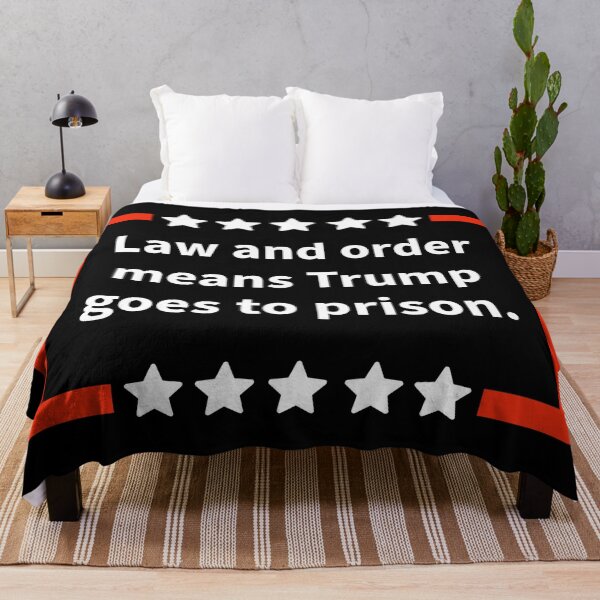 Item preview, Law and order means Trump goes to prison.  designed and sold by Rachel the Artist .