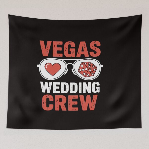 Item preview, Happy Marry Bride Groom Husband And Wife Vegas Wedding Crew designed and sold by ControlCenter.
