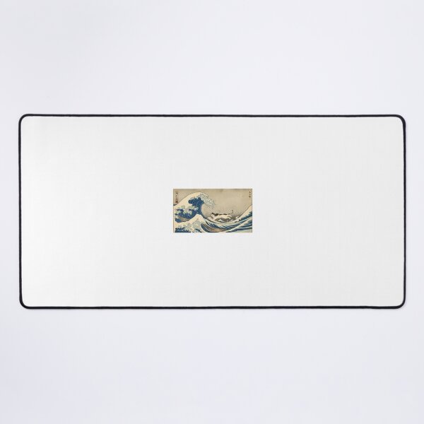 Item preview, “The Great Wave Cat Surfer – Ukiyo-e Style” designed and sold by ZenPop Art.