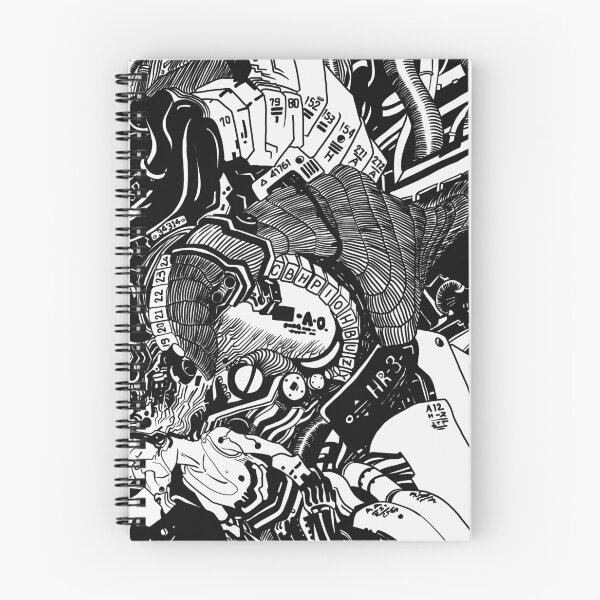 Item preview, The Choice of Evolution Akira Style Cyberpunk Dystopia | Digital Drawing Black & White designed and sold by Keltoi-art.