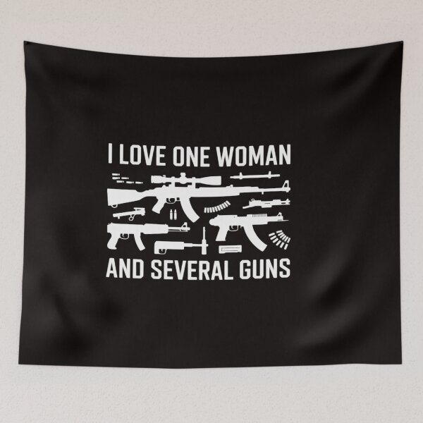 Item preview, Gun Lover Gun Enthusiast I Love One Woman Several Guns designed and sold by ControlCenter.