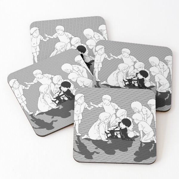 Item preview, The Children Akira Cult Scene Black & White | Digital Drawing Social Psychological Manga designed and sold by Keltoi-art.