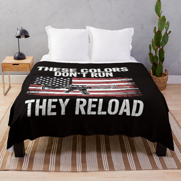 Item preview, Gun American Flag Colors Don't Run They Reload (on back) Women Men designed and sold by ControlCenter.