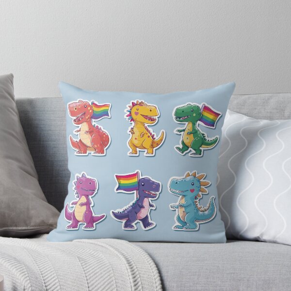 Item preview, Cute Dinosaur Pride Stickers designed and sold by fadiabb87.