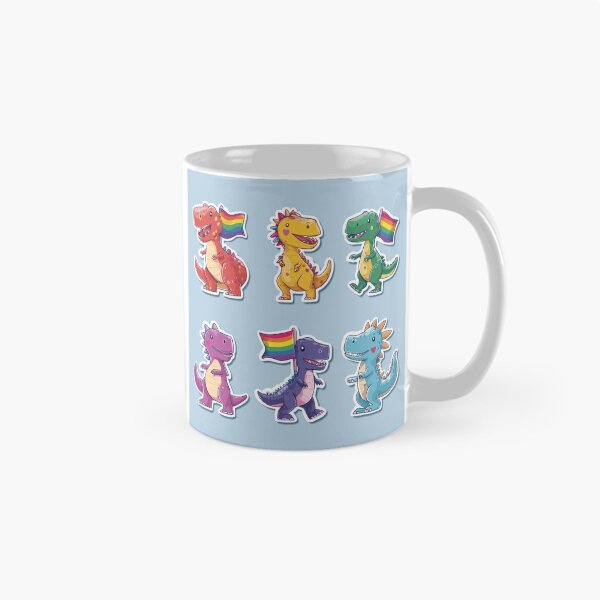 Item preview, Cute Dinosaur Pride Stickers designed and sold by fadiabb87.