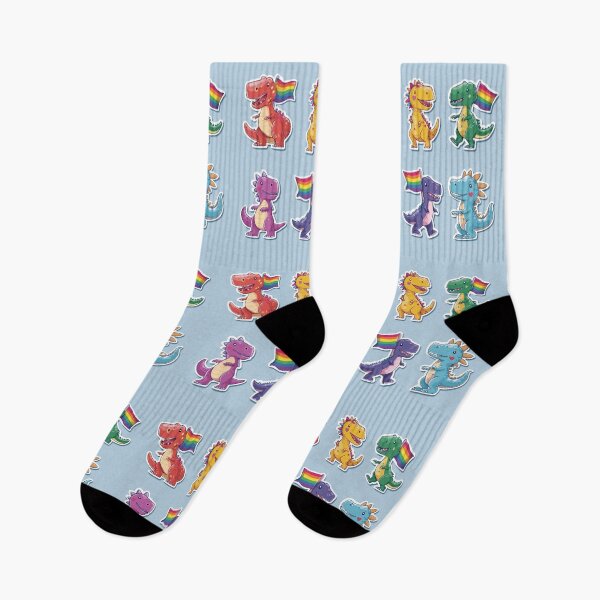 Item preview, Cute Dinosaur Pride Stickers designed and sold by fadiabb87.