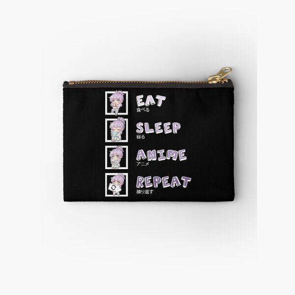 Item preview, Eat Sleep Anime Repeat Cute Kawaii Otaku Manga designed and sold by Heleniya.