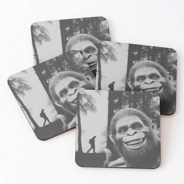 Item preview, Funny Smiling Bigfoot Thumbs Up Sasquatch Believer Gift | Cryptid Cryptozoology Hiking Lover Humor designed and sold by IvayloUzunov.