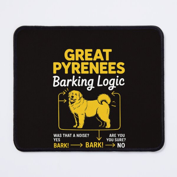 Item preview, Great Pyrenees Barking Logic - Pyrenean Dog (1) designed and sold by RatCurry.