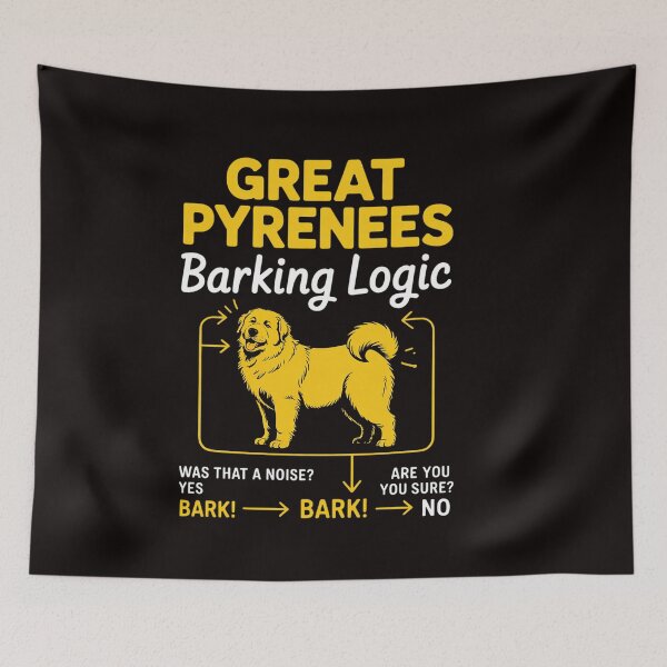 Item preview, Great Pyrenees Barking Logic - Pyrenean Dog (1) designed and sold by RatCurry.