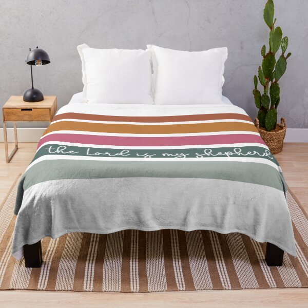 Item preview, The Lord is My Shepherd - sporty stripe designed and sold by Willow & Grace Designs.