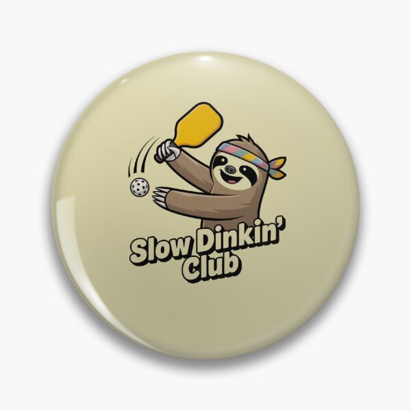 Item preview, Chill Sloth Pickleball "Slow Dinkin' Club" Mascot designed and sold by Mr-wow.